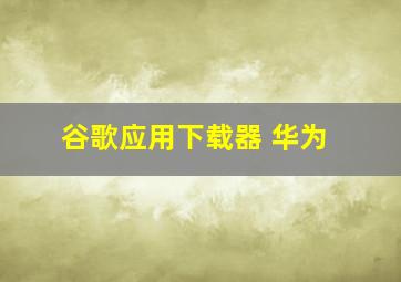 谷歌应用下载器 华为